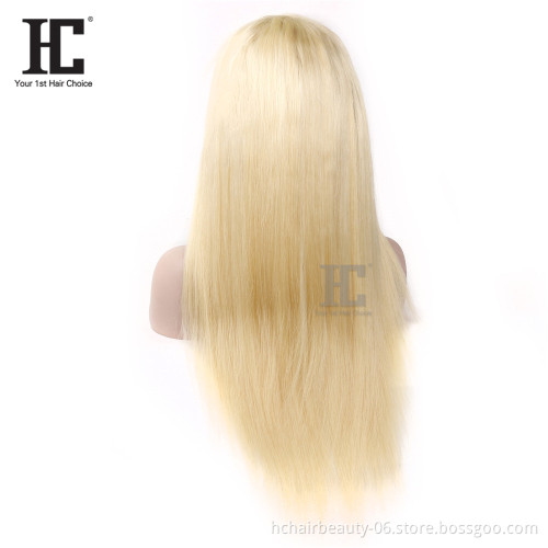 613 Blonde Brazilian Wig 13*4 Straight 613 Lace Front Wig 150% Lace Front Human Hair Wigs Pre-Plucked With Baby Hair For Women